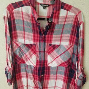 NWT Express Plaid Shirt